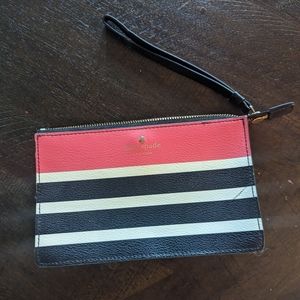 Kate Spade Striped Wristlet